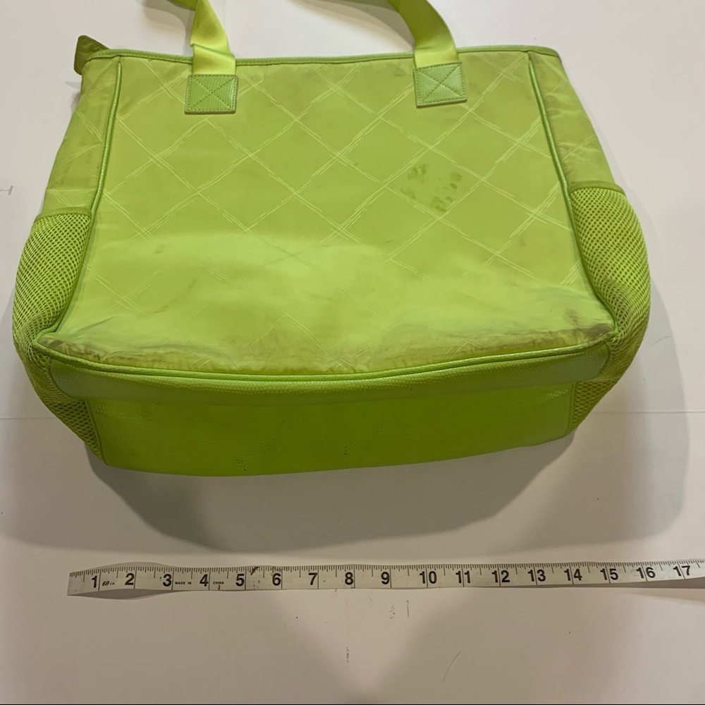 Vera Bradley Travel Shoulder Crossbody Laptop Bag Zipper Closure Green - Picture 2 of 10